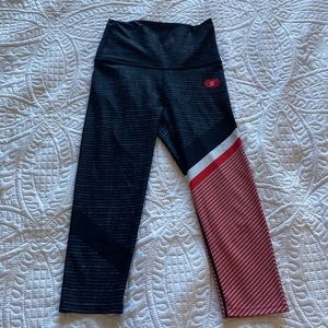 Peloton WITH Cherry Stripe Capri